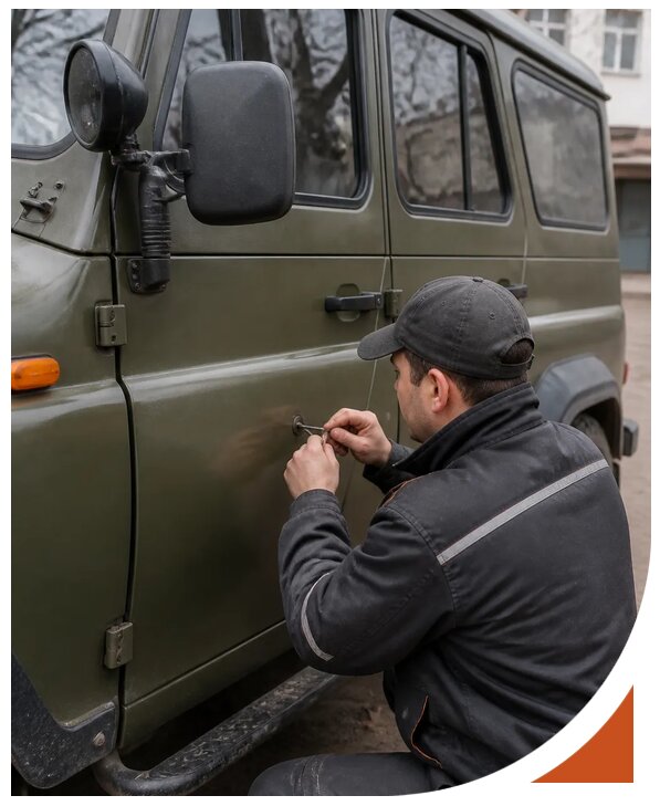Профессиональное вскрытие автомобиля УАЗ без повреждений в Ялуторовске
